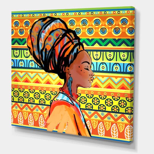 Designart - African American Woman with Turban III